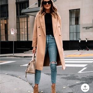 Topshop Camel Coat